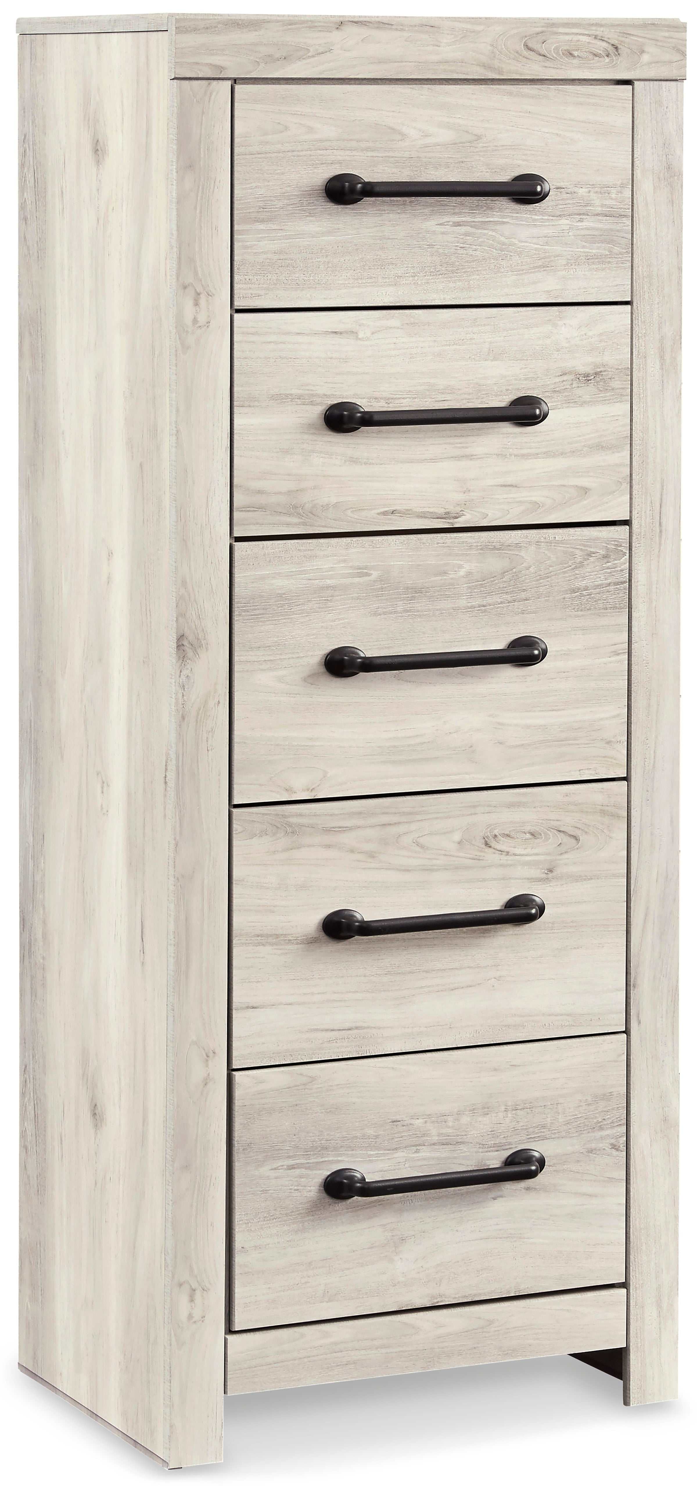 Cambeck Whitewash Narrow Chest of Drawers - Ornate Home