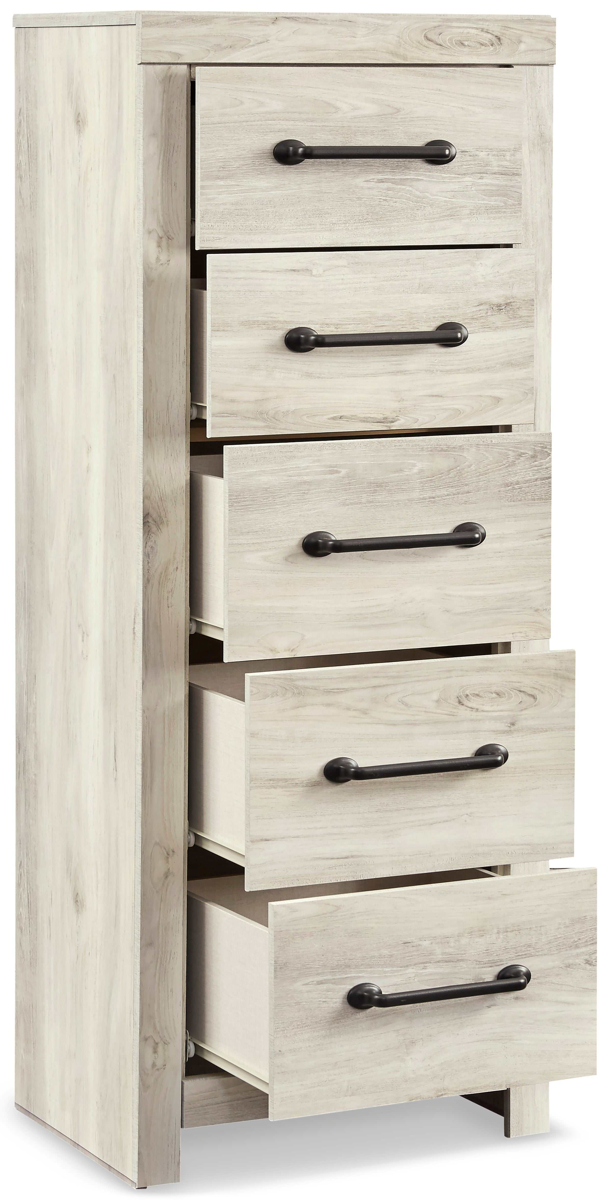 Cambeck Whitewash Narrow Chest of Drawers - Ornate Home