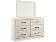 (Online Special Price) Cambeck Whitewash Dresser & Mirror - Ornate Home