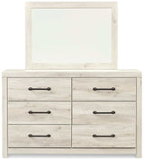 (Online Special Price) Cambeck Whitewash Queen Panel Bedroom Set w/ 2 Storage Drawers - Ornate Home