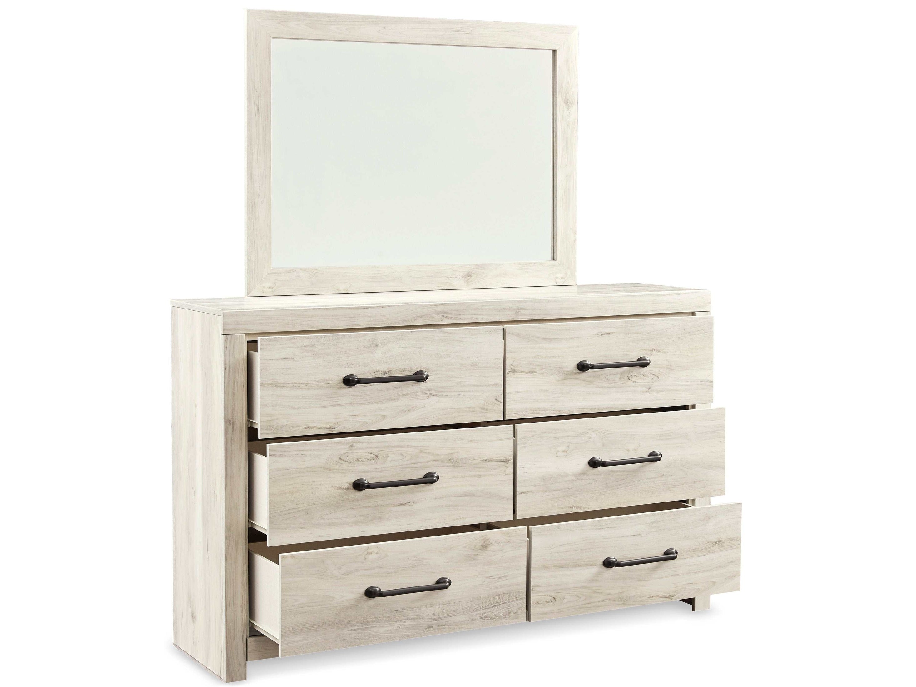 (Online Special Price) Cambeck Whitewash Full Panel Bedroom Set w/ 2 Storage Drawers - Ornate Home