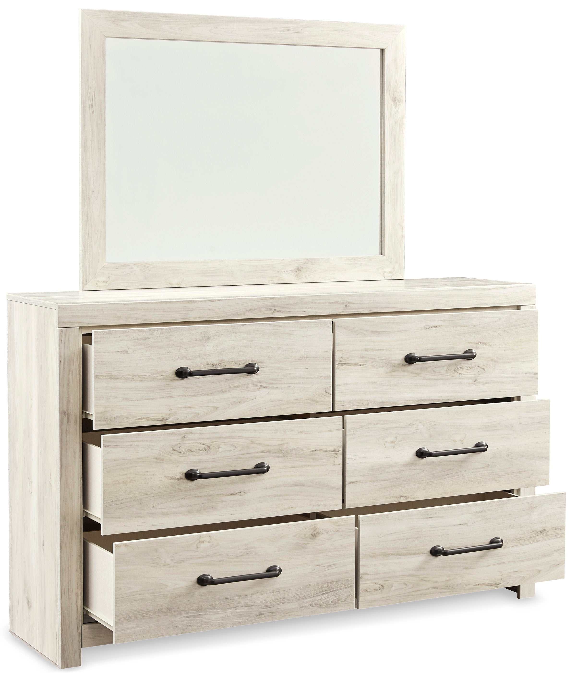 (Online Special Price) Cambeck Whitewash Twin Panel Bedroom Set w/ 2 Storage Drawers - Ornate Home