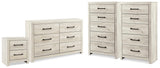 Cambeck Whitewash Dresser, 2 Chests and 1 Nightstand (Online Special Price)