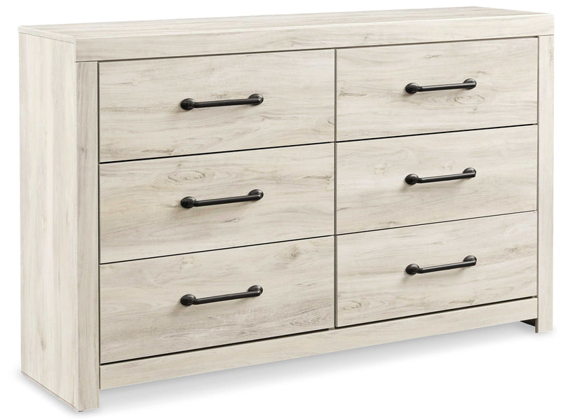 (Online Special Price) Cambeck Whitewash Twin Panel Bedroom Set w/ 4 Storage Drawers - Ornate Home