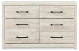 Cambeck Whitewash King Panel Bed, Dresser and 2 Nightstands (Online Special Price)