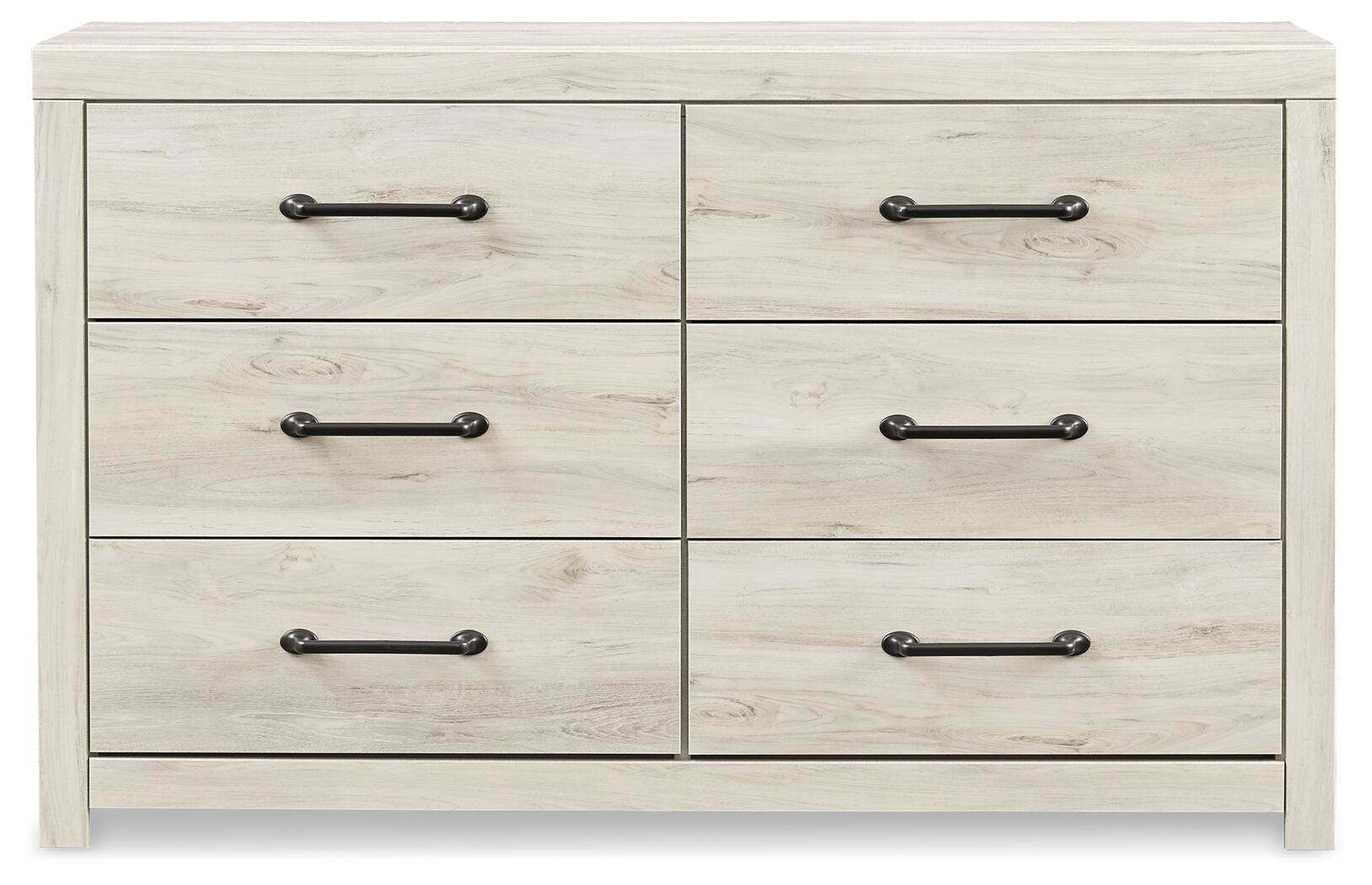 Cambeck Whitewash King Panel Bed, Dresser and 2 Nightstands (Online Special Price)