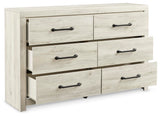 Cambeck Whitewash King Panel Bed, Dresser and 2 Nightstands (Online Special Price)