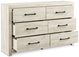 (Online Special Price) Cambeck Whitewash Twin Panel Bedroom Set w/ 4 Storage Drawers - Ornate Home