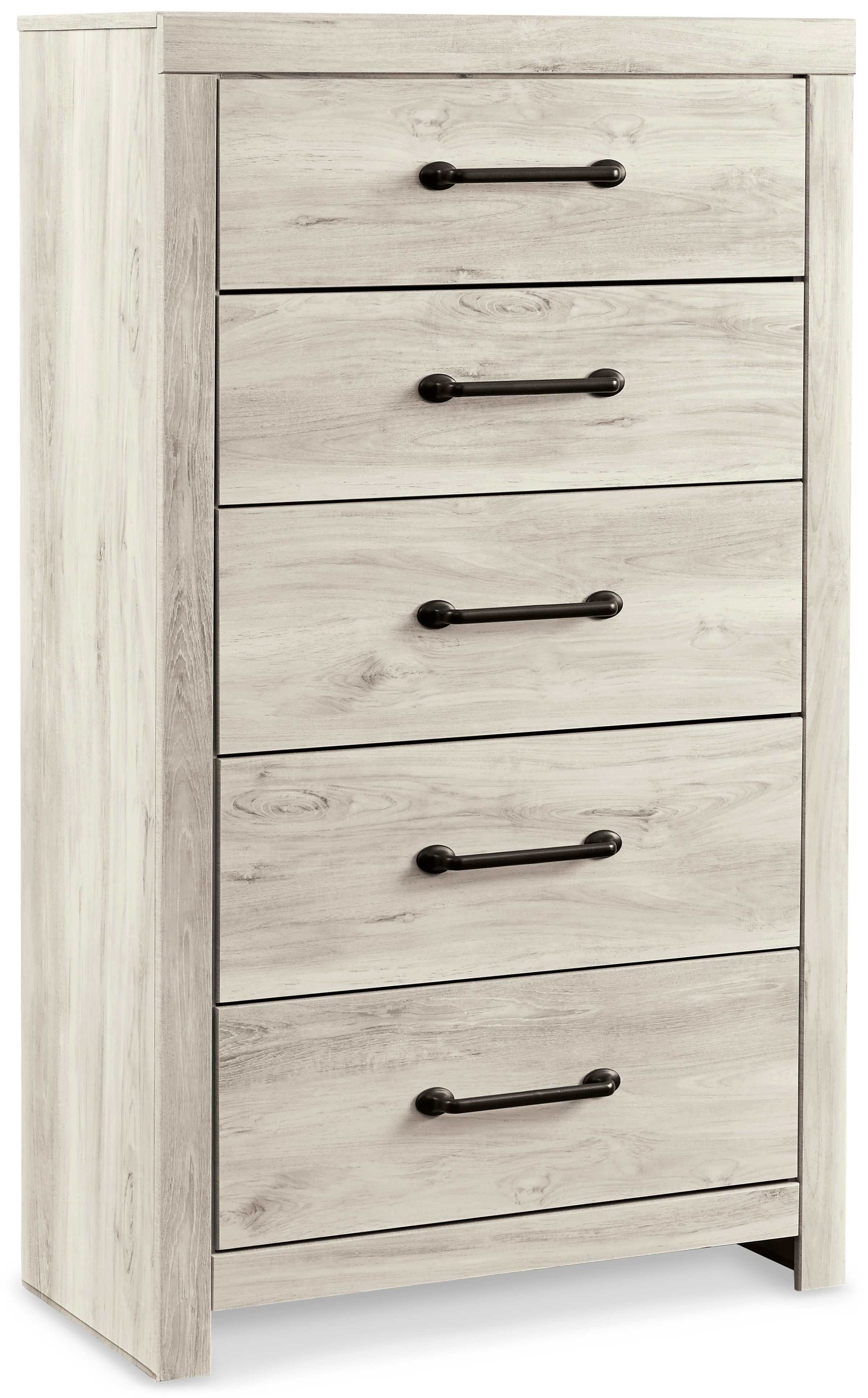 (Online Special Price) Cambeck Whitewash Twin Panel Bedroom Set w/ 2 Storage Drawers - Ornate Home