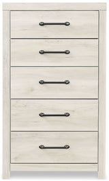 (Online Special Price) Cambeck Whitewash Twin Panel Bedroom Set w/ 4 Storage Drawers - Ornate Home