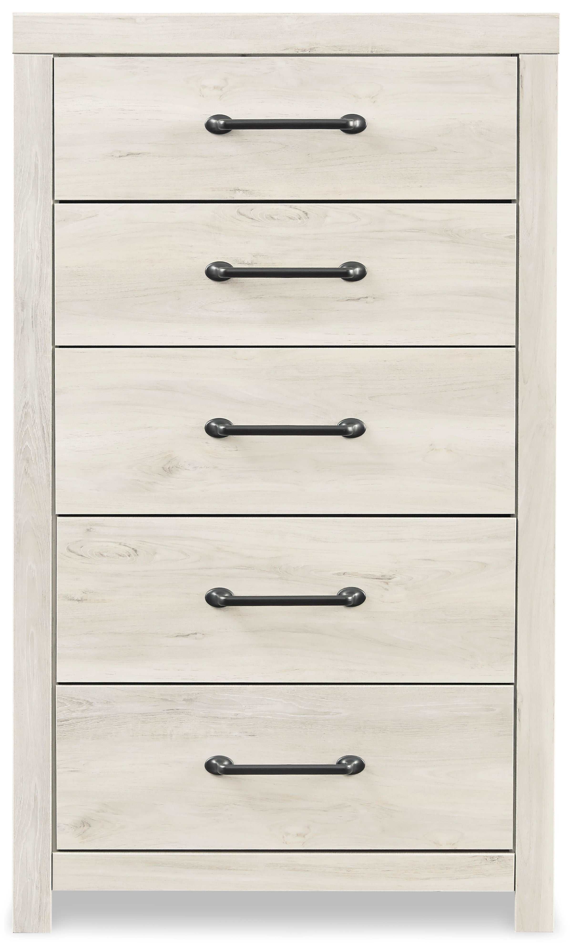 (Online Special Price) Cambeck Whitewash King Panel Bedroom Set w/ 2 Storage Drawers - Ornate Home