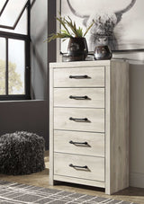 (Online Special Price) Cambeck Whitewash Queen Panel Bedroom Set w/ 2 Storage Drawers - Ornate Home