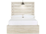 (Online Special Price) Cambeck Whitewash Full Panel Bedroom Set w/ 2 Storage Drawers - Ornate Home