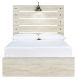 Cambeck Whitewash Full Panel Bed, Dresser, Mirror and 2 Nightstands (Online Special Price)
