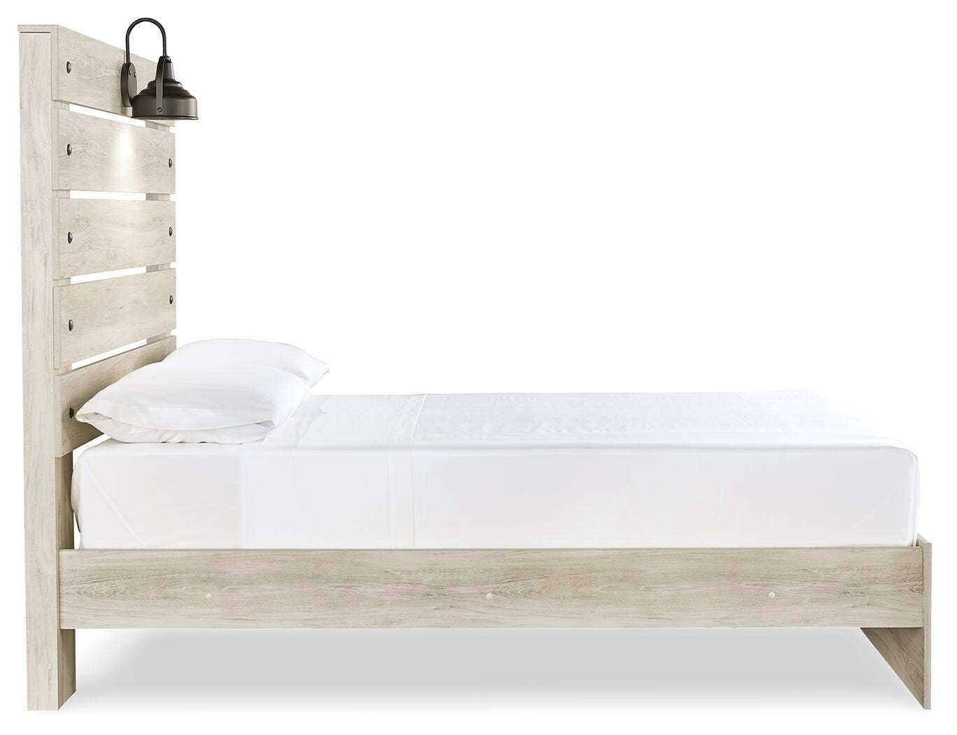 Cambeck Whitewash Full Panel Bed, Dresser, Mirror and 2 Nightstands (Online Special Price)