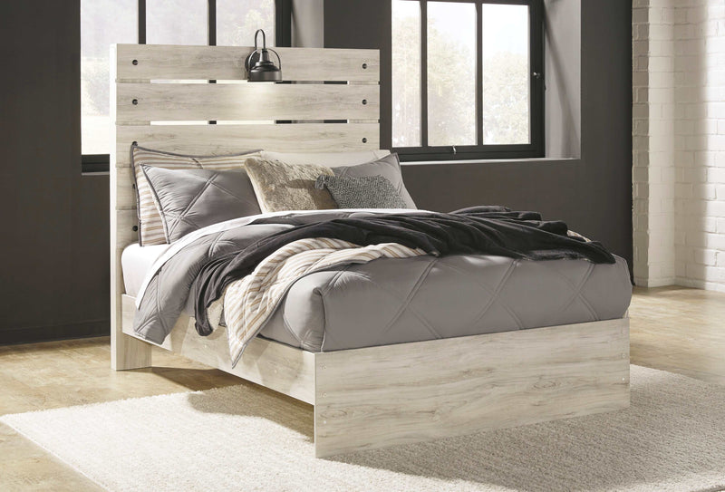 (Online Special Price) Cambeck Whitewash Full Panel Bed - Ornate Home