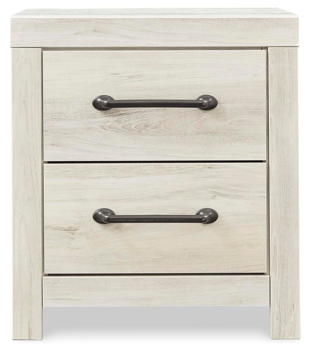 Cambeck Whitewash Full Panel Bed, Dresser, Mirror and 2 Nightstands (Online Special Price)