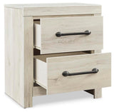 Cambeck Whitewash Full Panel Bed, Dresser, Mirror and 2 Nightstands (Online Special Price)