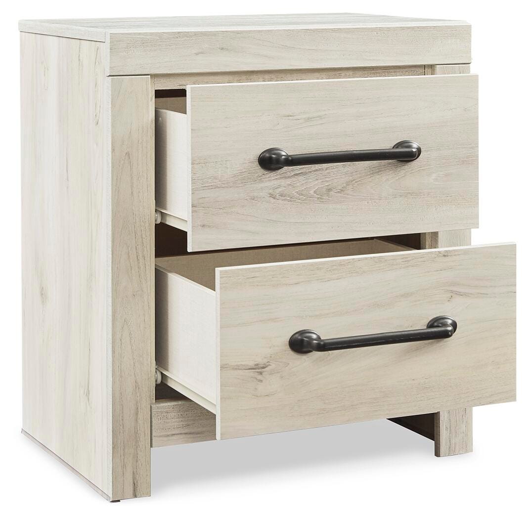 Cambeck Whitewash Full Panel Bed, Dresser, Mirror and 2 Nightstands (Online Special Price)