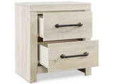 (Online Special Price) Cambeck Whitewash Full Panel Bedroom Set w/ 2 Storage Drawers - Ornate Home