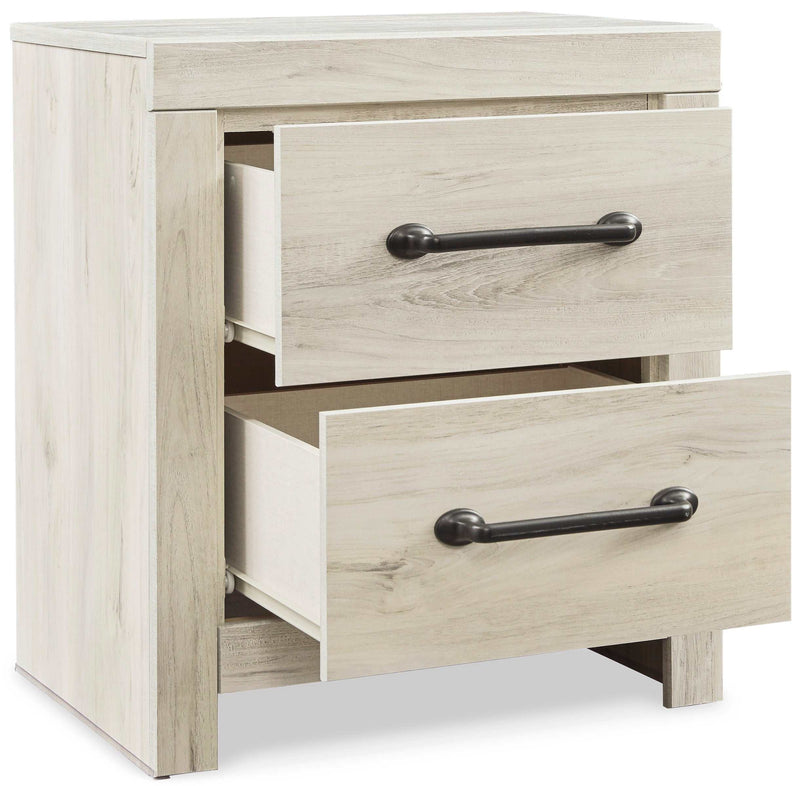 (Online Special Price) Cambeck Whitewash Full Panel Bedroom Set w/ 2 Storage Drawers - Ornate Home