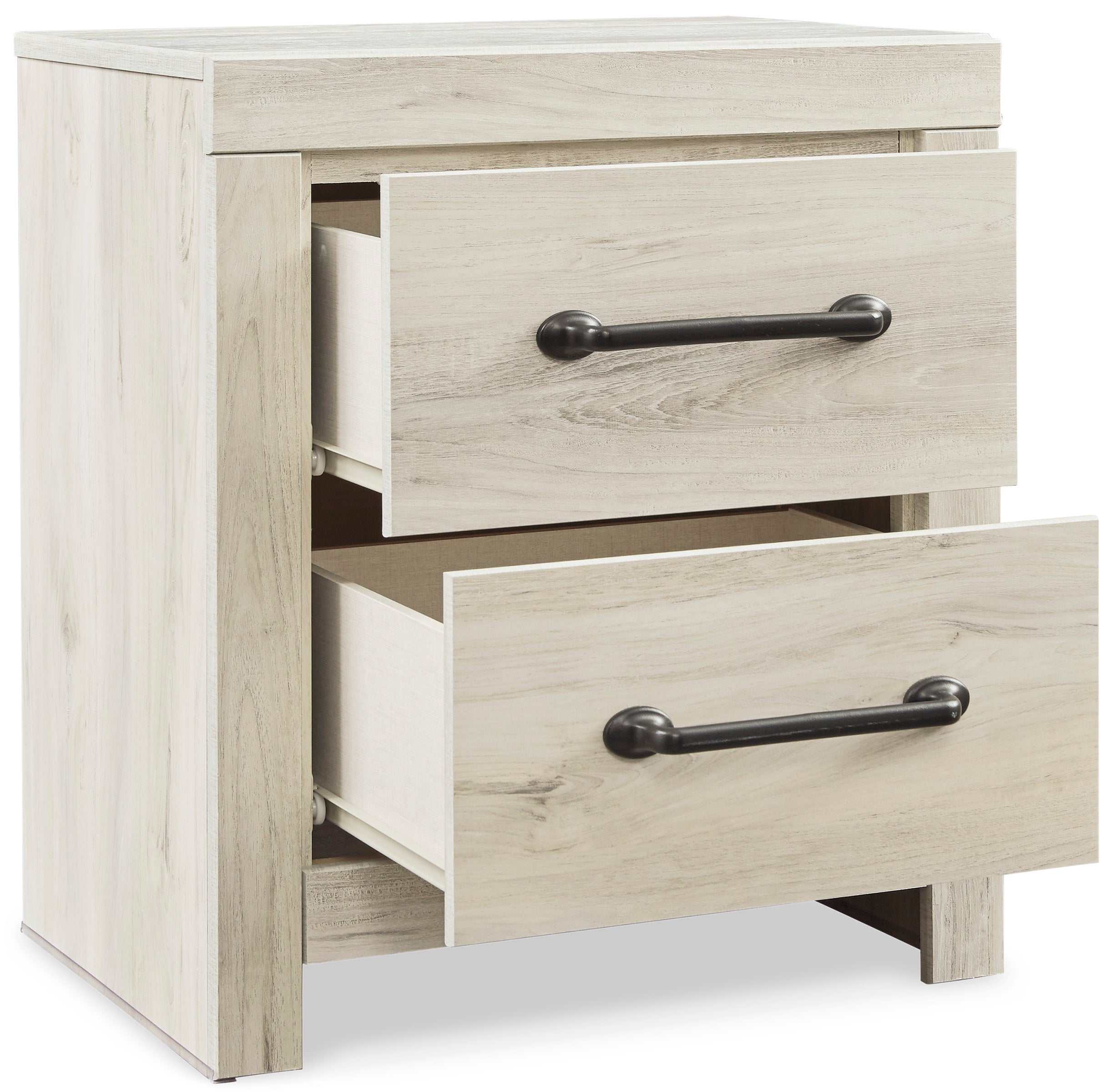 (Online Special Price) Cambeck Whitewash Twin Panel Bedroom Set w/ 2 Storage Drawers - Ornate Home