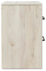 Cambeck Whitewash Full Panel Bed, Dresser, Mirror and 2 Nightstands (Online Special Price)