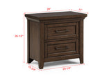 Beckett Brown Nightstand
