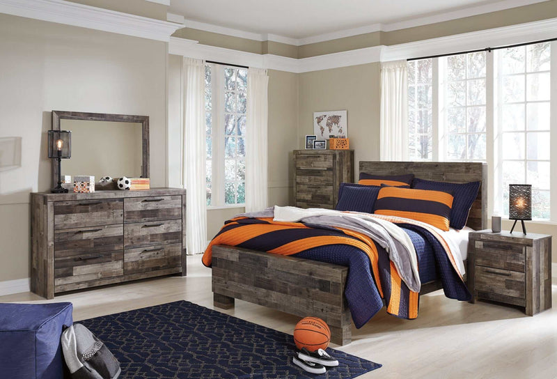 Derekson Multi Gray Full Panel Bed - Ornate Home
