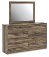 Baystorm Brown Dresser and Mirror (Online Special Price)