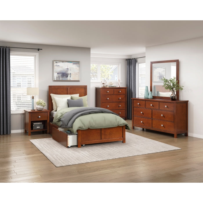Rowe Brown 1-Drawer Nightstand