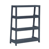 Sloane Blue 3 Fixed Shelves Bookcase