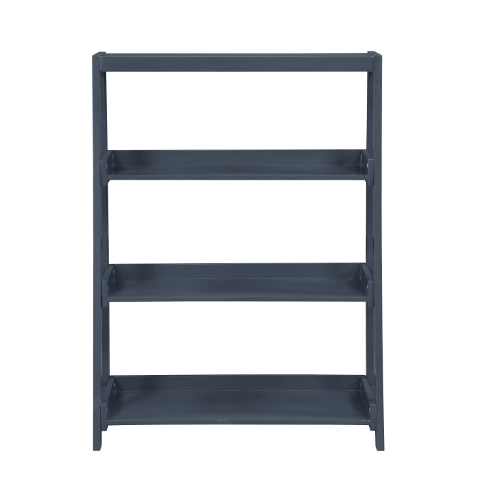 Sloane Blue 3 Fixed Shelves Bookcase