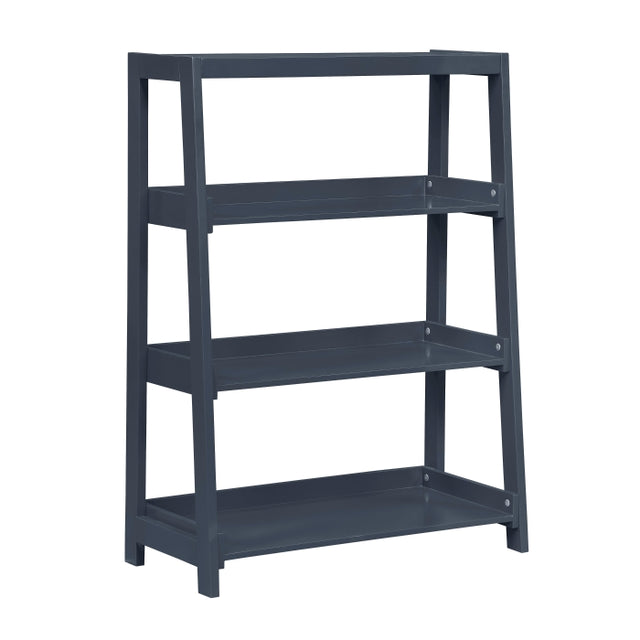 Sloane Blue 3 Fixed Shelves Bookcase