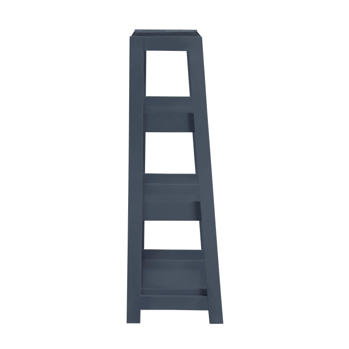 Sloane Blue 3 Fixed Shelves Bookcase