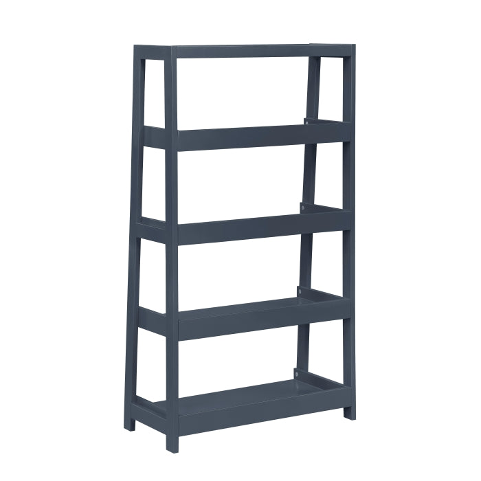 Sloane Blue 4 Fixed Shelves Bookcase