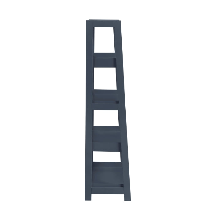 Sloane Blue 4 Fixed Shelves Bookcase
