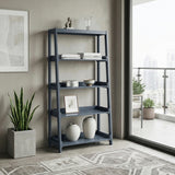 Sloane Blue 4 Fixed Shelves Bookcase