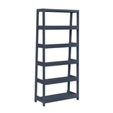 Sloane Blue 5 Fixed Shelves Bookcase