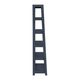 Sloane Blue 5 Fixed Shelves Bookcase