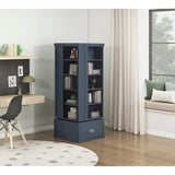 Sloane Blue Swivel Bookcase