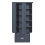 Sloane Blue Swivel Bookcase