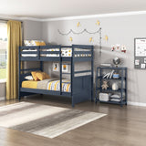 Sloane Blue Twin Bunk Bed
