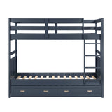 Sloane Blue Twin Bunk Bed
