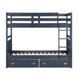 Sloane Blue Twin Bunk Bed