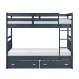 Sloane Blue Twin Bunk Bed