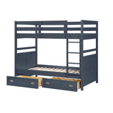 Sloane Blue Twin Bunk Bed
