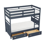 Sloane Blue Twin Bunk Bed