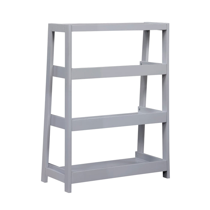 Sloane Gray 3 Fixed Shelves Bookcase