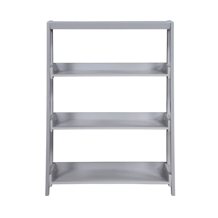 Sloane Gray 3 Fixed Shelves Bookcase